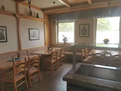 Ein Sitzbereich in der Unterkunft Lei's WOK