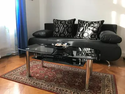 Ein Sitzbereich in der Unterkunft 88m² großes Apartment im 1. Stock