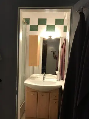 Ein Badezimmer in der Unterkunft 88m² großes Apartment im 1. Stock