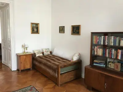Ein Sitzbereich in der Unterkunft 88m² großes Apartment im 1. Stock