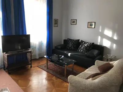 Ein Sitzbereich in der Unterkunft 88m² großes Apartment im 1. Stock