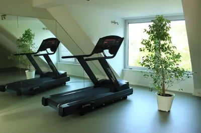 Das Fitnesscenter und/oder die Fitnesseinrichtungen in der Unterkunft Hotel Restaurant Höldrichsmühle