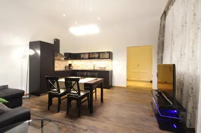 Küche/Küchenzeile in der Unterkunft Lana Appartements