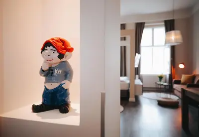 Ein Bett oder Betten in einem Zimmer der Unterkunft KH Apartments Universitaet