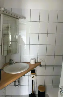 Ein Badezimmer in der Unterkunft Boutiquehotel Landhaus am Kurpark