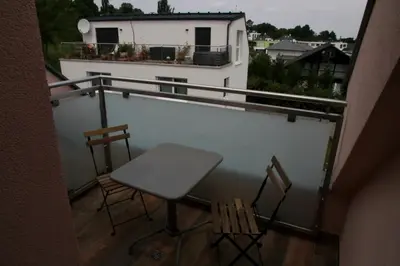 Ein Balkon oder eine Terrasse in der Unterkunft Triangle Apartments