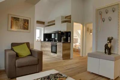 Küche/Küchenzeile in der Unterkunft Triangle Apartments