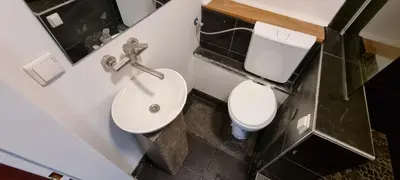 Ein Badezimmer in der Unterkunft Alina's