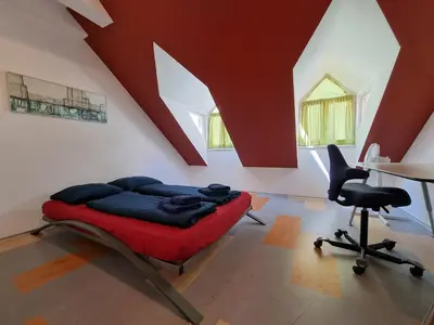 Ein Sitzbereich in der Unterkunft Alina's