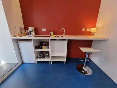 Küche/Küchenzeile in der Unterkunft Alina's