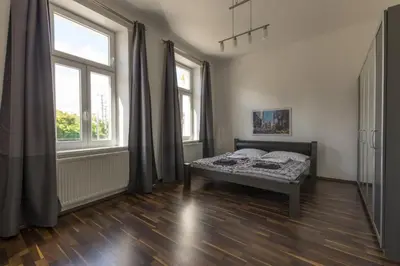 Ein Bett oder Betten in einem Zimmer der Unterkunft Spacious Apartment in Center with Terrace