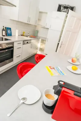 Küche/Küchenzeile in der Unterkunft Belvedere Suite