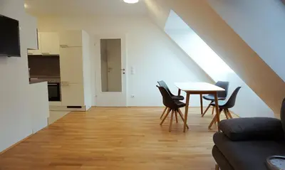Küche/Küchenzeile in der Unterkunft 4 Beds and More Vienna Apartments - Contactless check-in