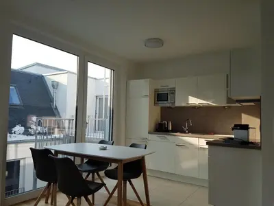 Küche/Küchenzeile in der Unterkunft 4 Beds and More Vienna Apartments - Contactless check-in