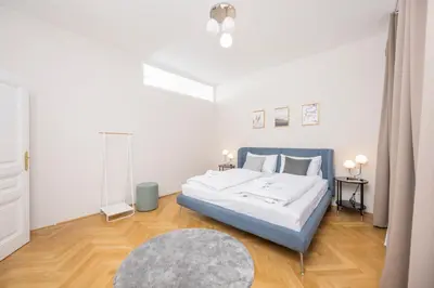 Ein Bett oder Betten in einem Zimmer der Unterkunft Luxury Suites Liechtenstein