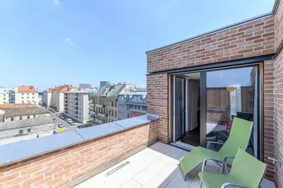 Ein Balkon oder eine Terrasse in der Unterkunft Hotel Caroline