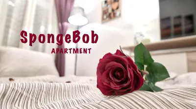 Ein Bett oder Betten in einem Zimmer der Unterkunft SpongeBob Apartment