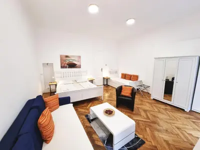 Ein Sitzbereich in der Unterkunft GAL Apartments Vienna