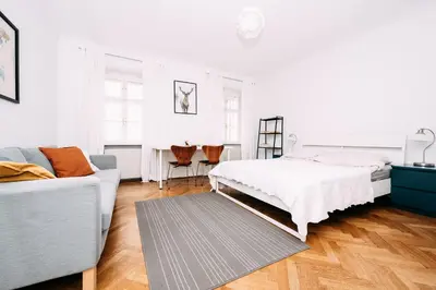 Ein Bett oder Betten in einem Zimmer der Unterkunft Vienna Premium Naschmarkt