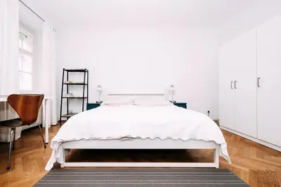 Ein Bett oder Betten in einem Zimmer der Unterkunft Vienna Premium Naschmarkt