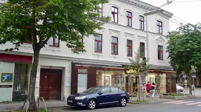 Das Gebäude in dem sich die Ferienwohnung befindet