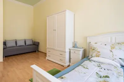 Ein Bett oder Betten in einem Zimmer der Unterkunft Pension Primavera