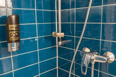 Ein Badezimmer in der Unterkunft Pension Dr. Geissler