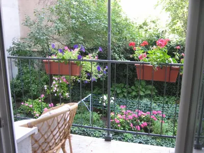 Ein Garten an der Unterkunft Casa Vienna