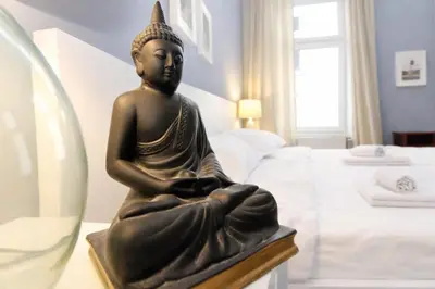 Ein Bett oder Betten in einem Zimmer der Unterkunft Classy Apartment in the Heart of Vienna