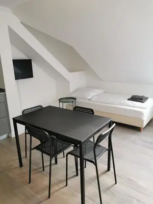 Ein Bett oder Betten in einem Zimmer der Unterkunft Sissi Apartments