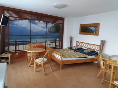 Ein Bett oder Betten in einem Zimmer der Unterkunft Terrassentraum