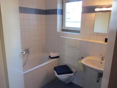 Ein Badezimmer in der Unterkunft Terrassentraum