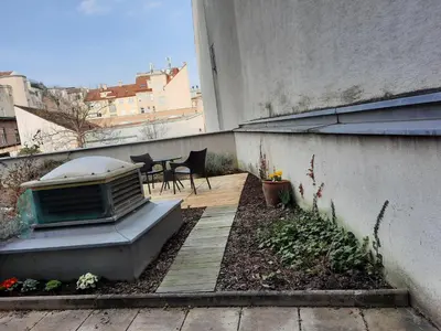 Das Gebäude in dem sich die Ferienwohnung befindet