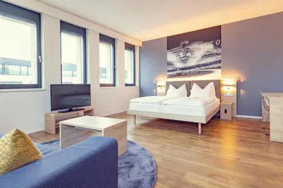 Ein Bett oder Betten in einem Zimmer der Unterkunft roomz hotel & conference center vienna prater