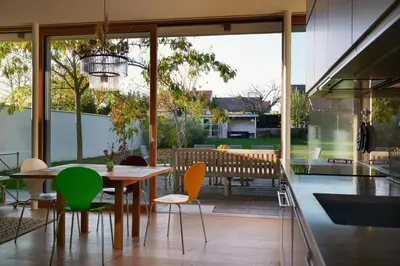 Ein Balkon oder eine Terrasse in der Unterkunft Bungalow Brigitte