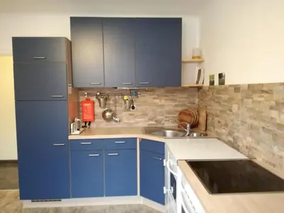 Küche/Küchenzeile in der Unterkunft Ferienwohnung Morgensonne