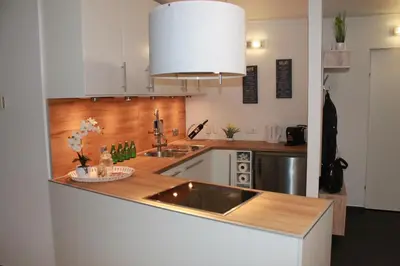 Küche/Küchenzeile in der Unterkunft Urban-Style Apartment