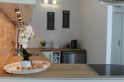 Küche/Küchenzeile in der Unterkunft Urban-Style Apartment