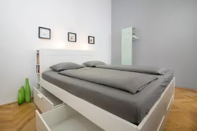 Ein Bett oder Betten in einem Zimmer der Unterkunft Central Vienna-Living