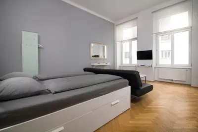 Ein Bett oder Betten in einem Zimmer der Unterkunft Central Vienna-Living