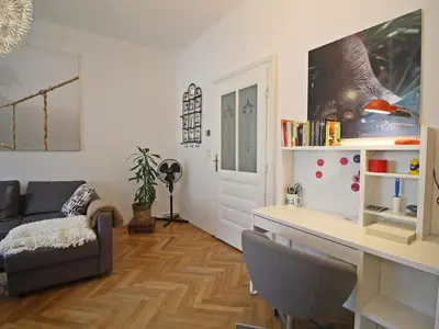 Ein Sitzbereich in der Unterkunft Apartment Tichy by Interhome
