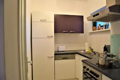 Küche/Küchenzeile in der Unterkunft Belvedere Apartment