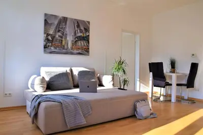 Ein Bett oder Betten in einem Zimmer der Unterkunft Belvedere Apartment