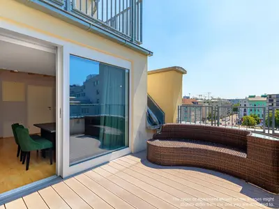 Ein Balkon oder eine Terrasse in der Unterkunft Numa Vienna Strauss