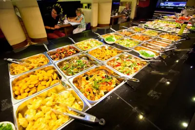 Essen im Hotel oder in der Nähe