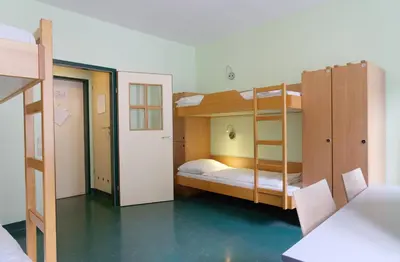 Ein Bett oder Betten in einem Zimmer der Unterkunft Jugendherberge Wien - Myrthengasse