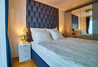 Ein Bett oder Betten in einem Zimmer der Unterkunft Best Place Apartments Vienna