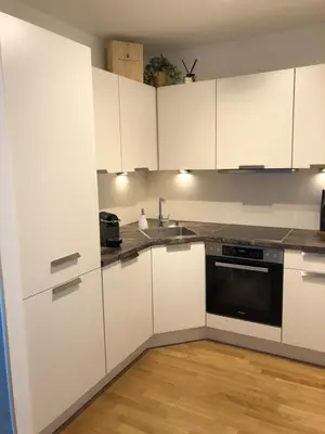 Küche/Küchenzeile in der Unterkunft Best Place Apartments Vienna