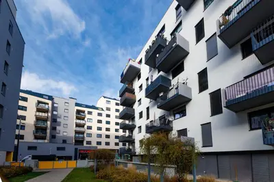 Das Gebäude in dem sich die Ferienwohnung befindet