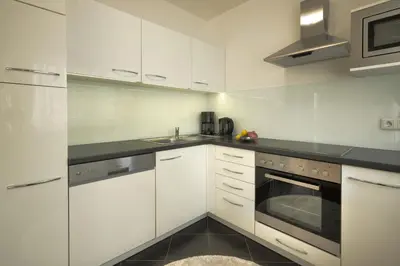 Küche/Küchenzeile in der Unterkunft Carin Deluxe II